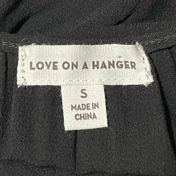 Anthro Love On A Hanger Floral Boho Chic Embroidered Peplum Cami Top Black Small - Picture 13 of 16